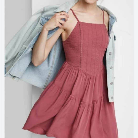 Wild Fable Dusty Rose Mini Dress - Picture 1 of 5